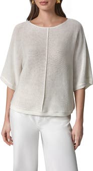 Donna Karan New York Dolman Sleeve Ballet Neck Sweater