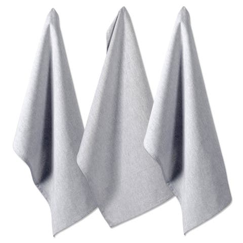 Solid Chambray Dishtowel Set/3