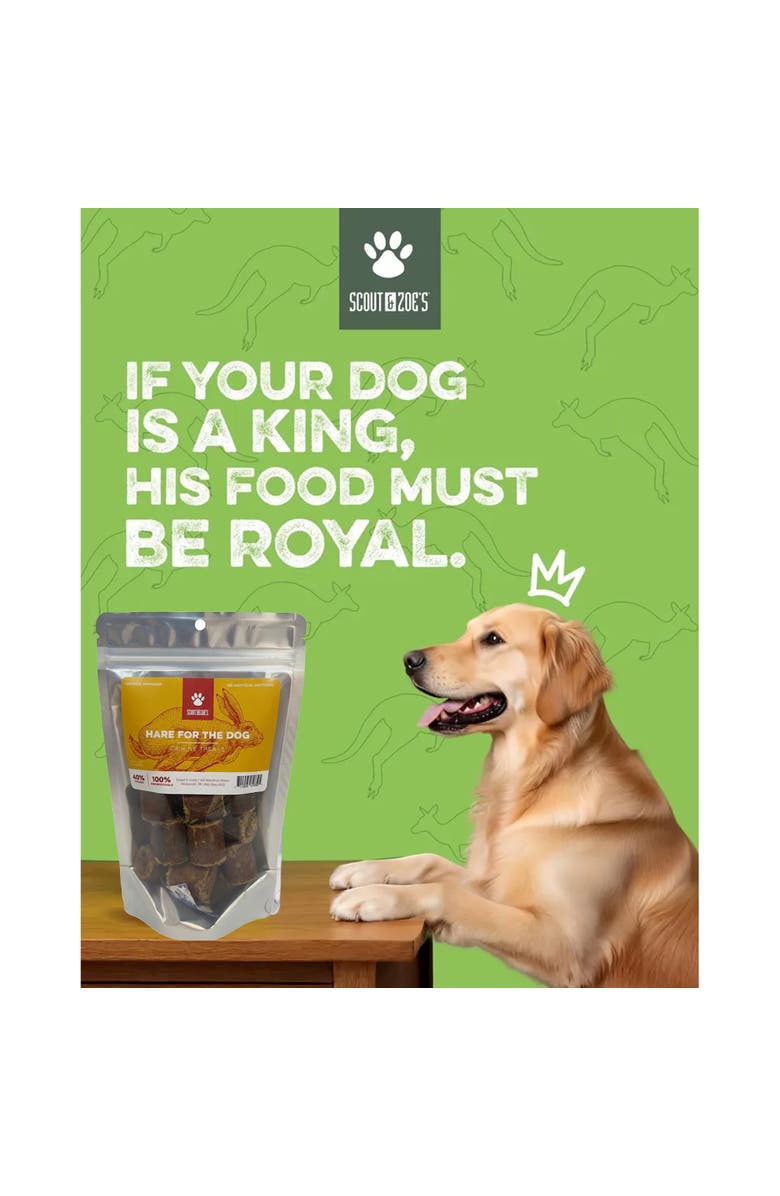 Scout & Zoe's Hare For The Dog Rabbit Jerky, Pet Treats, Snack & Reward, Alternate, color, Multicolored
