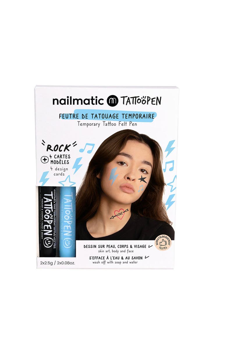 nailmatic Tattoo Pen Set For Kids, Main, color, Rock