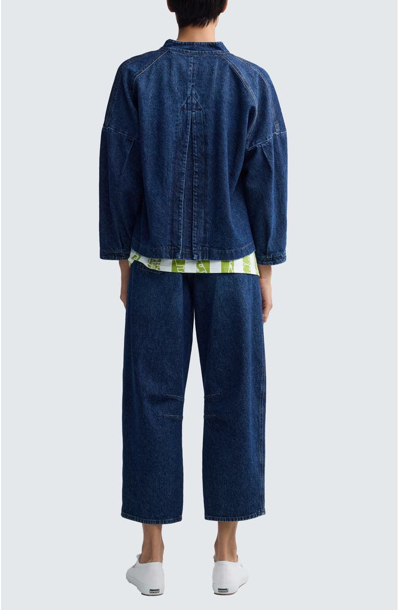 LUUKAA Jada Structured Denim Jacket, Alternate, color, Indigo Denim