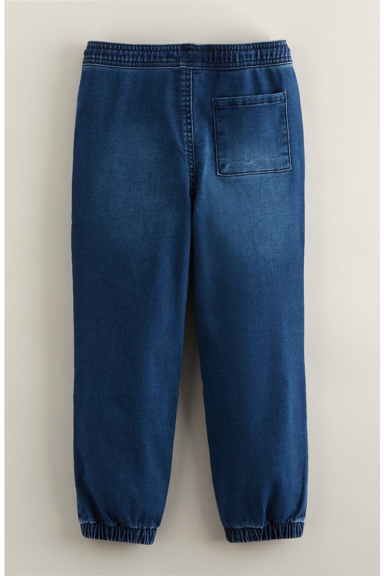 Kids' Knit Denim Joggers, Alternate, color, DEEP INDIGO WASH