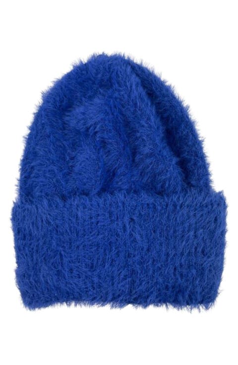 Eyelash Knit Cuffed Beanie