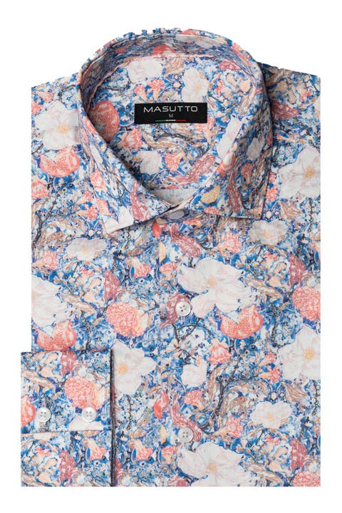 Tioga Print Button-Up Long Sleeve Shirt