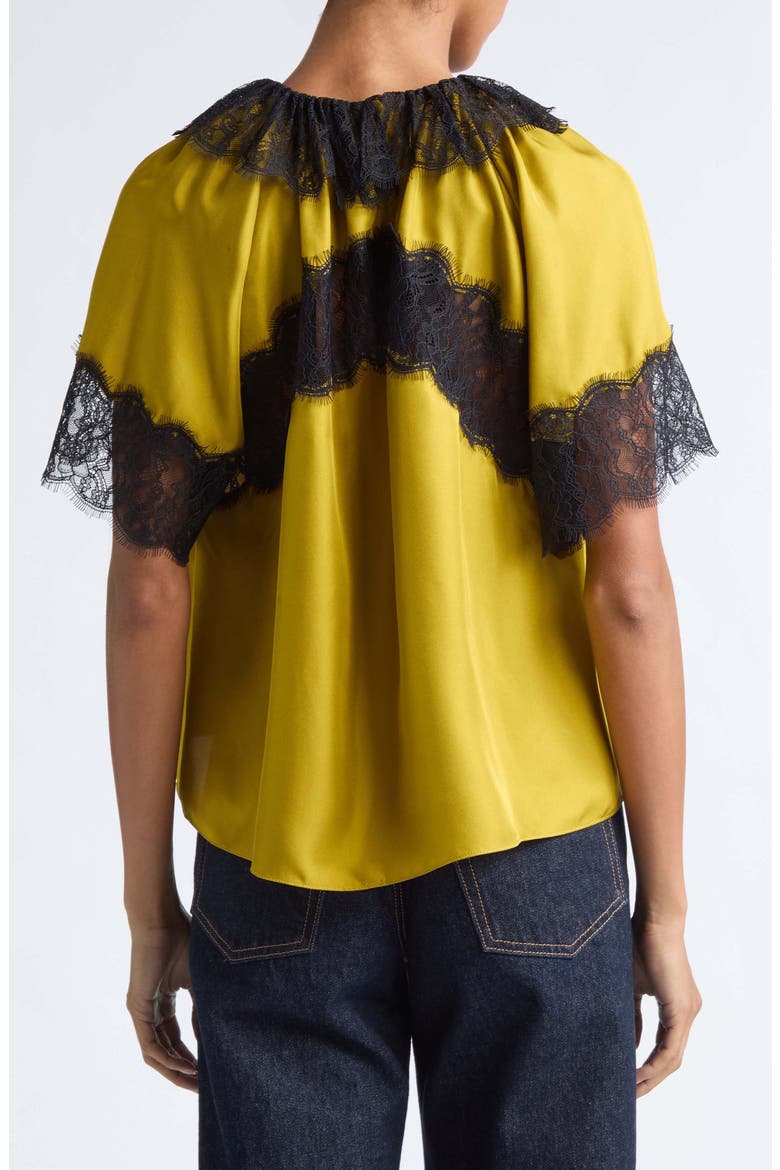 Nina Silk Top, Alternate, color, CITRINE