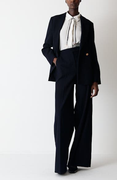 *MAXMARA*Pagano ウールミックス ブレザージャケット ネイビー MAXMARA*Pagano ウールミックス ブレザージャケット ネイビー