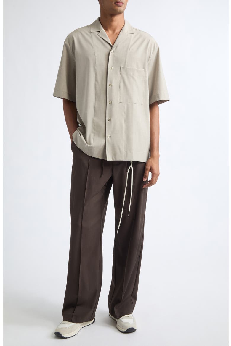 Boxy Camp Shirt, Alternate, color, CHALK