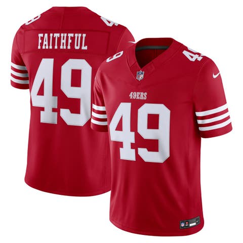 Men's Nike The Faithful Scarlet San Francisco 49ers Team Vapor F.U.S.E. Stitched Limited Jersey