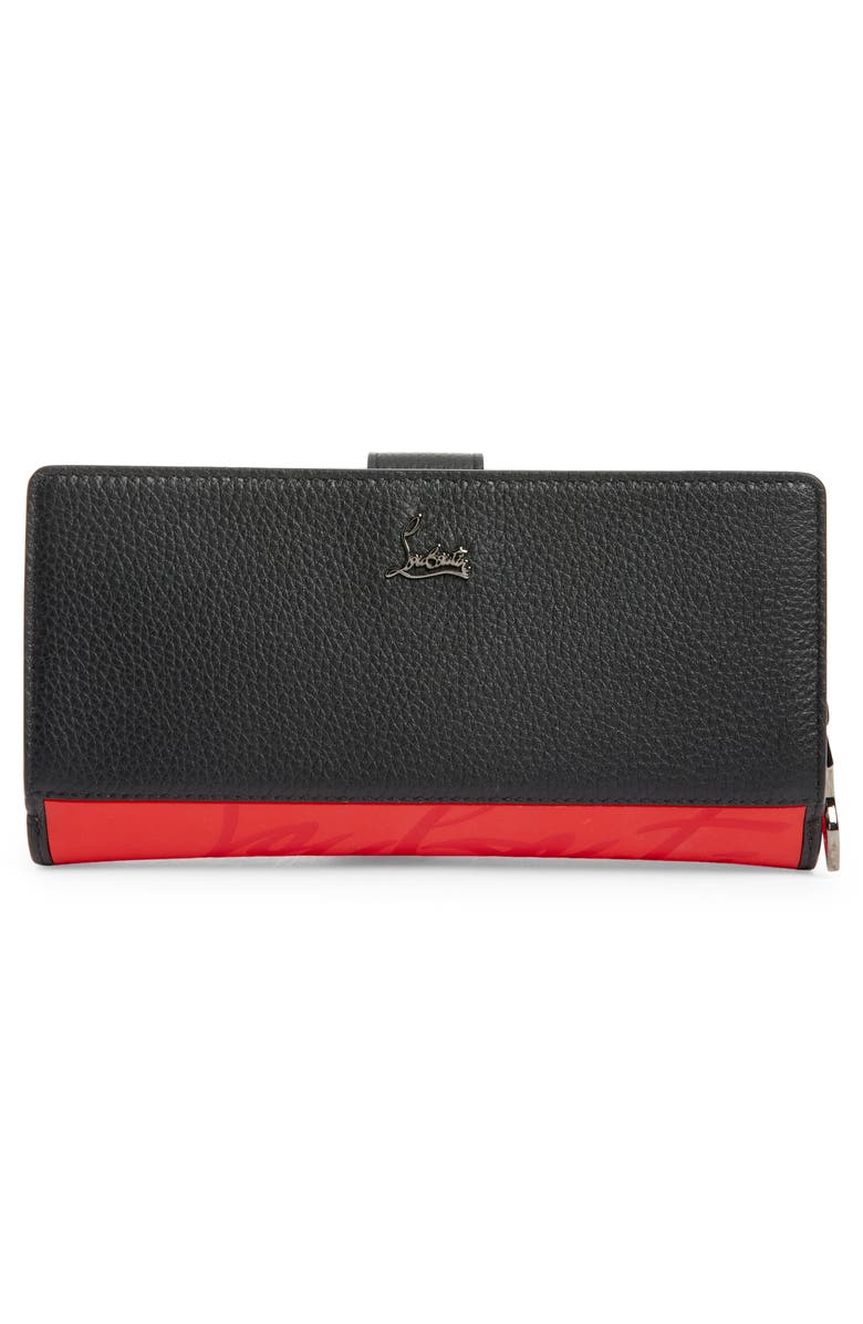 Christian Louboutin Paloma Calfskin Leather Wallet, Alternate, color, 