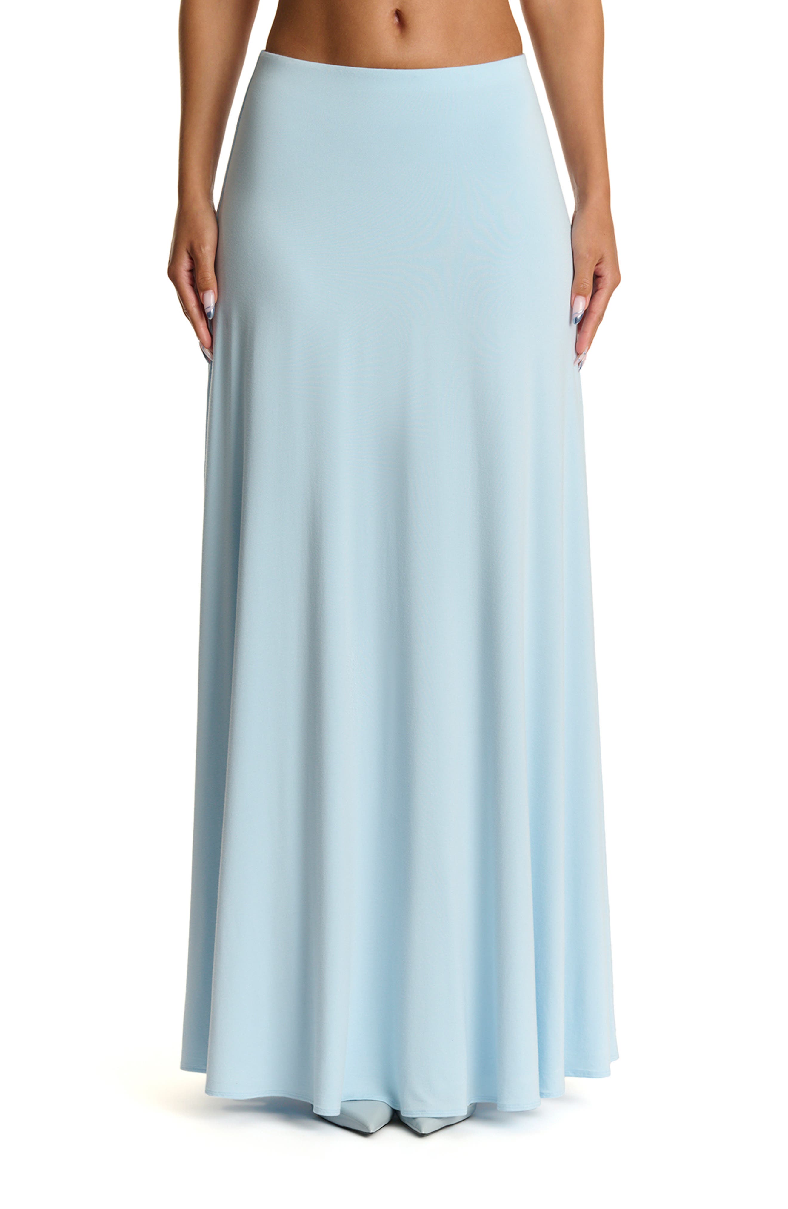 Naked Wardrobe Smooth Flare Maxi Skirt