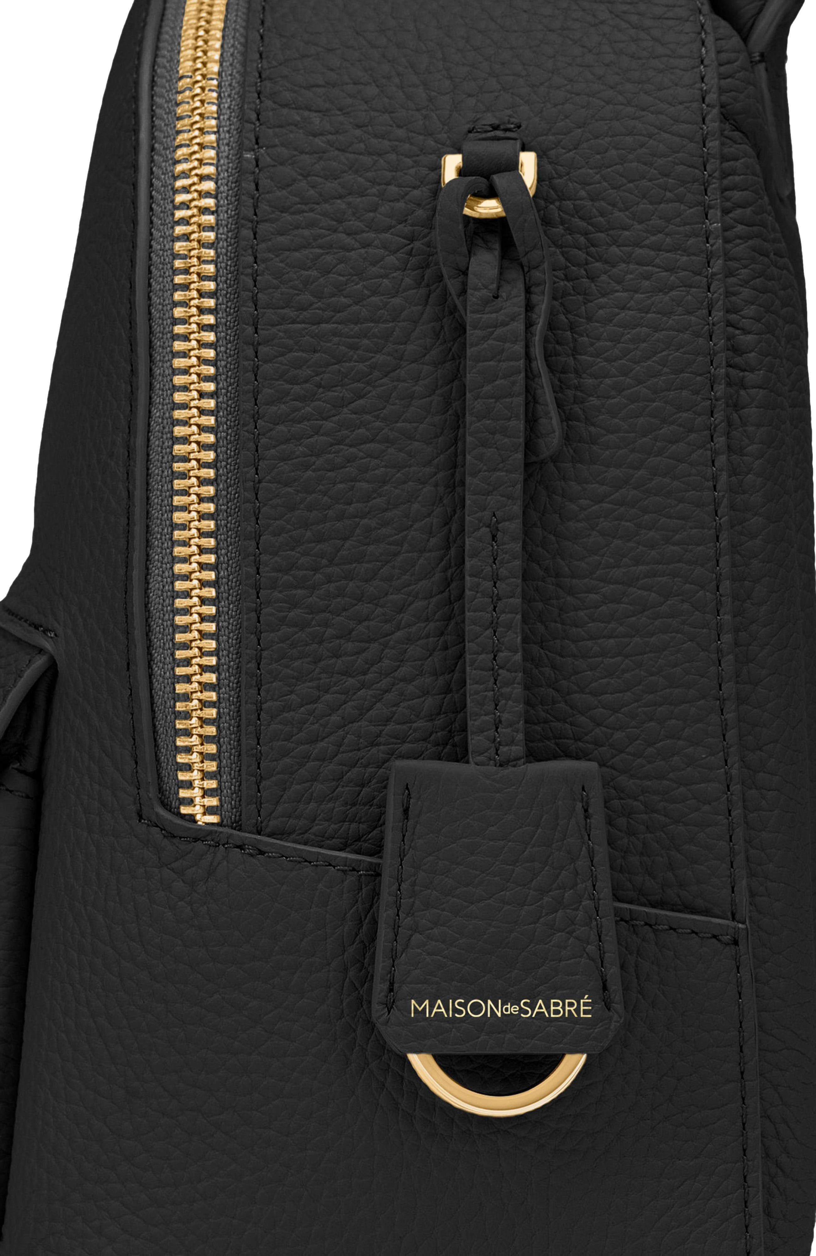 MAISON de SABRÉ Leather Mini Backpack, Alternate, color, 