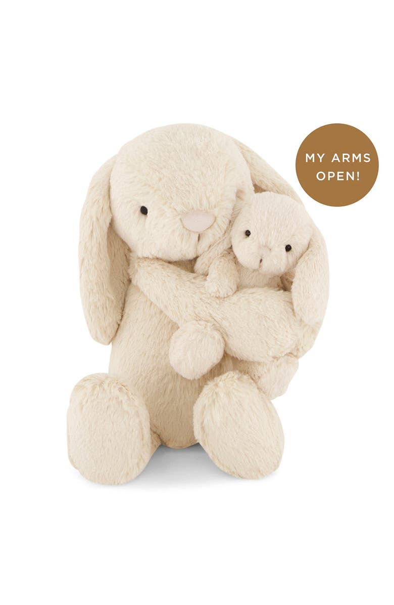 Snuggle Bunnies Stuffed Animal Frankie the Hugging Bunny, Alternate, color, Brulee Plush
