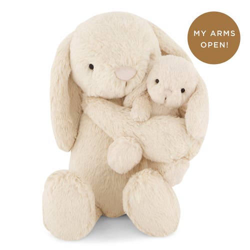 Snuggle Bunnies Stuffed Animal Frankie The Hugging Bunny In Neutral