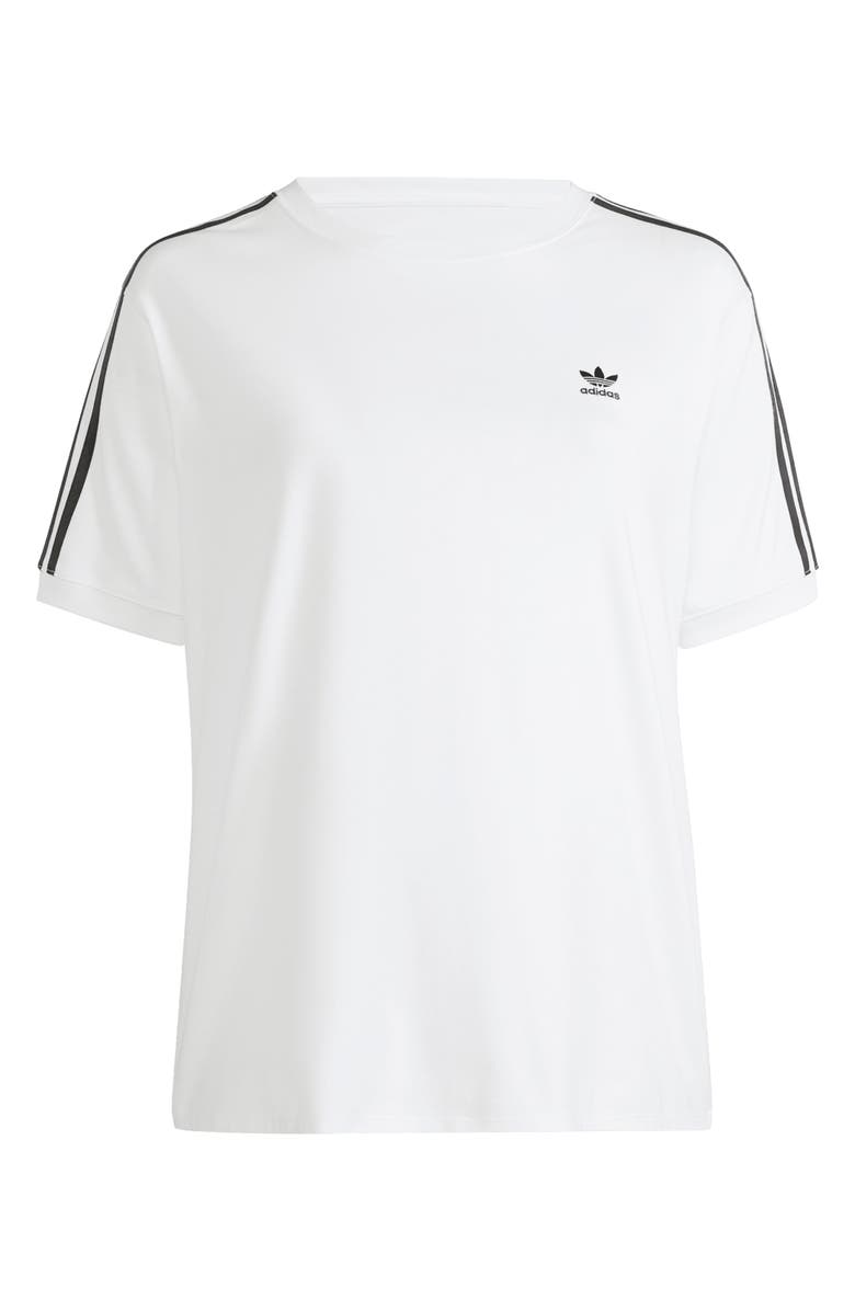 adidas Adicolor 3-Stripes T-Shirt, Alternate, color, White