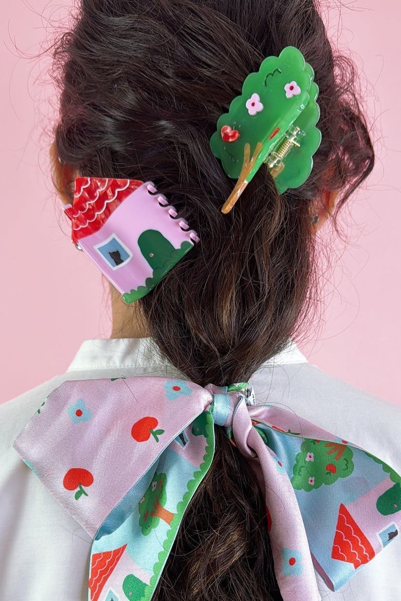 House Hair Claw, Alternate, color, Pink