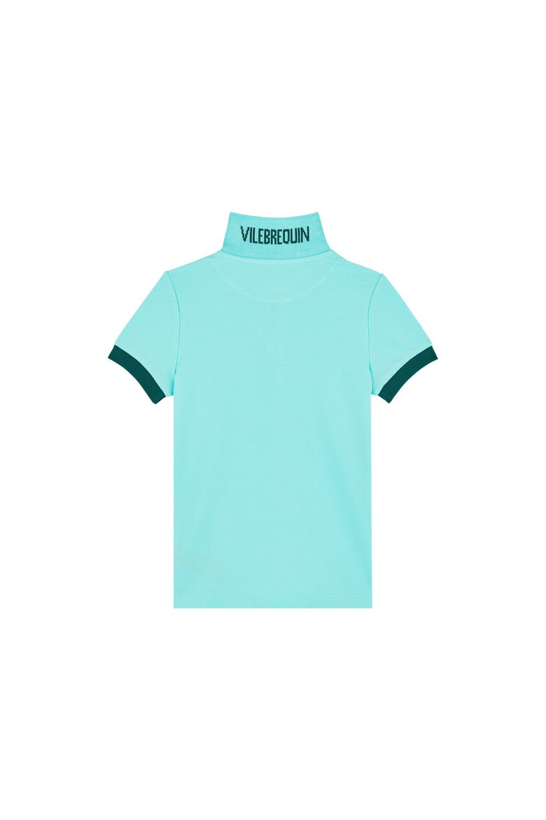 Kids' Cotton Solid Polo, Alternate, color, LAGON