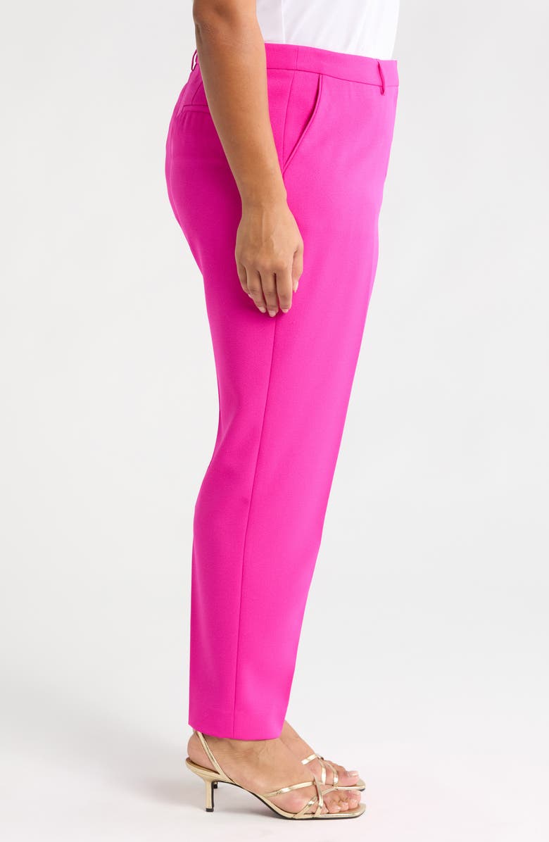 Tahari ASL Classic Pants, Alternate, color, Shocking Pink