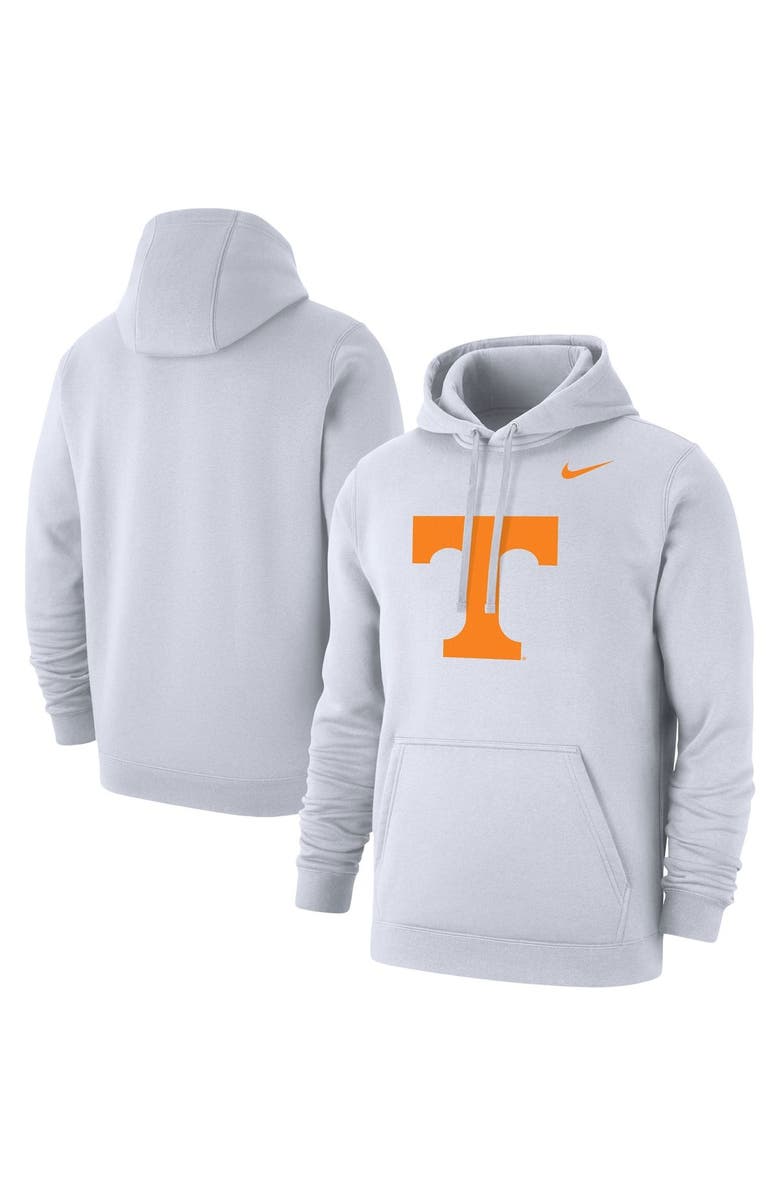Nike Men's Nike White Tennessee Volunteers Logo Club Pullover Hoodie, Main, color, 