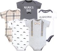 Hudson Baby Essential Cotton Bodysuits 5-Piece Set