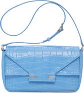 TOM FORD Small Aube Croc Embossed Leather Shoulder Bag