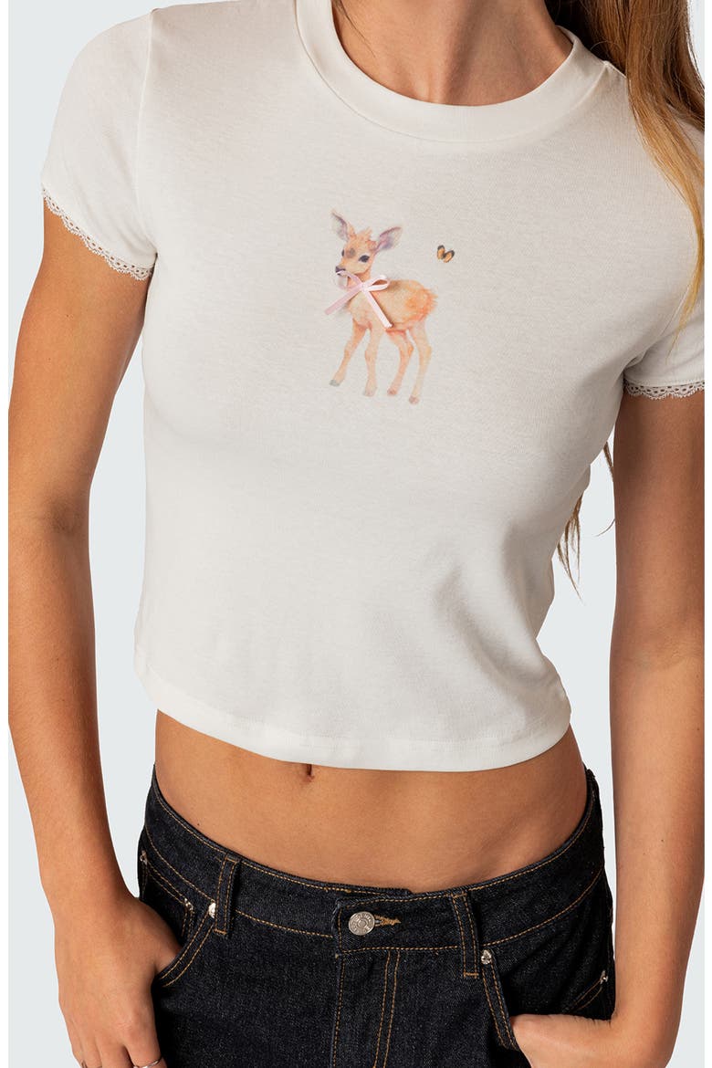 My Dear Graphic Baby Tee, Alternate, color, WHITE