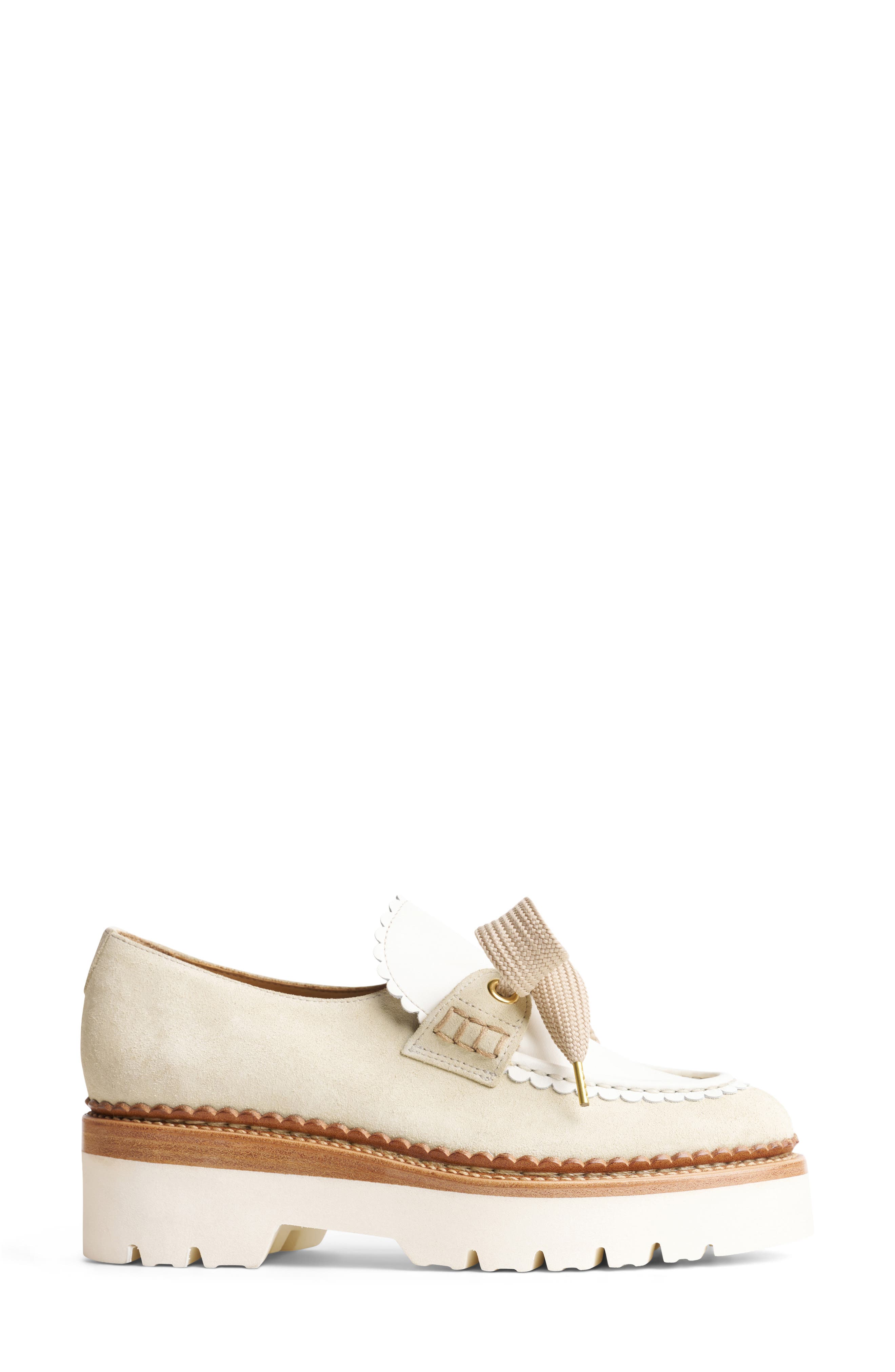 THE OFFICE OF US Miss Elsie Platform Loafer, Alternate, color, Oat