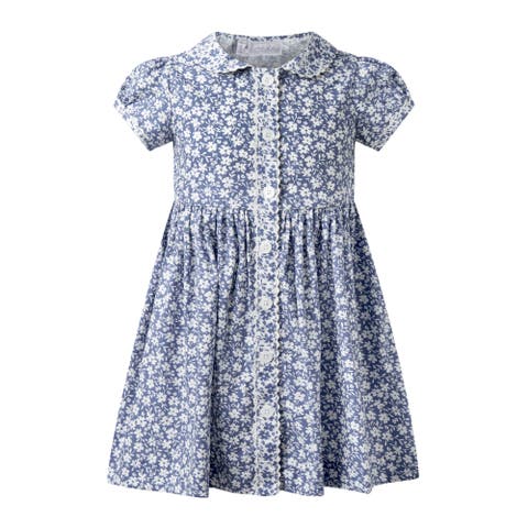 Floral Button-Front Dress