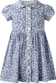 Rachel Riley Floral Button-Front Dress