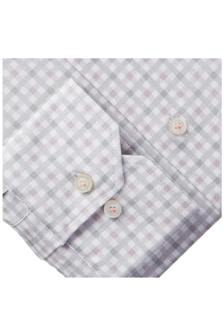 4Flex Stretch Modern Fit Check Knit Dress Shirt, Alternate, color, LIGHT PASTEL PINK