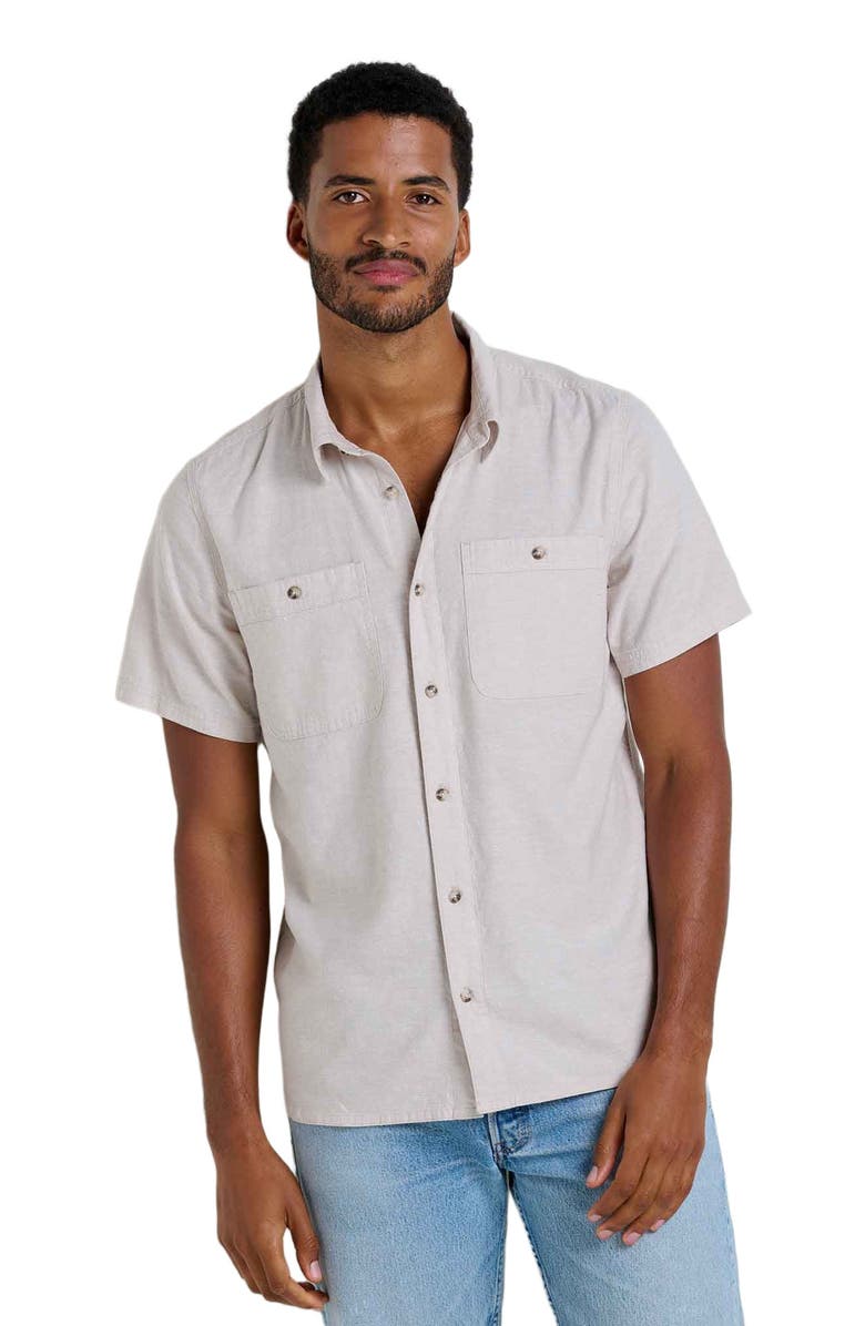 Toad & Co Men's Taj Hemp Shirt, Main, color, Oatmeal