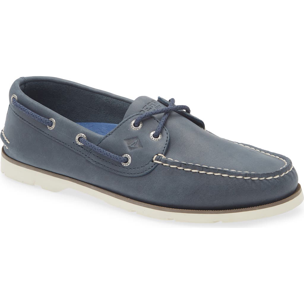 Sperry Leeward Boat Shoe In Black
