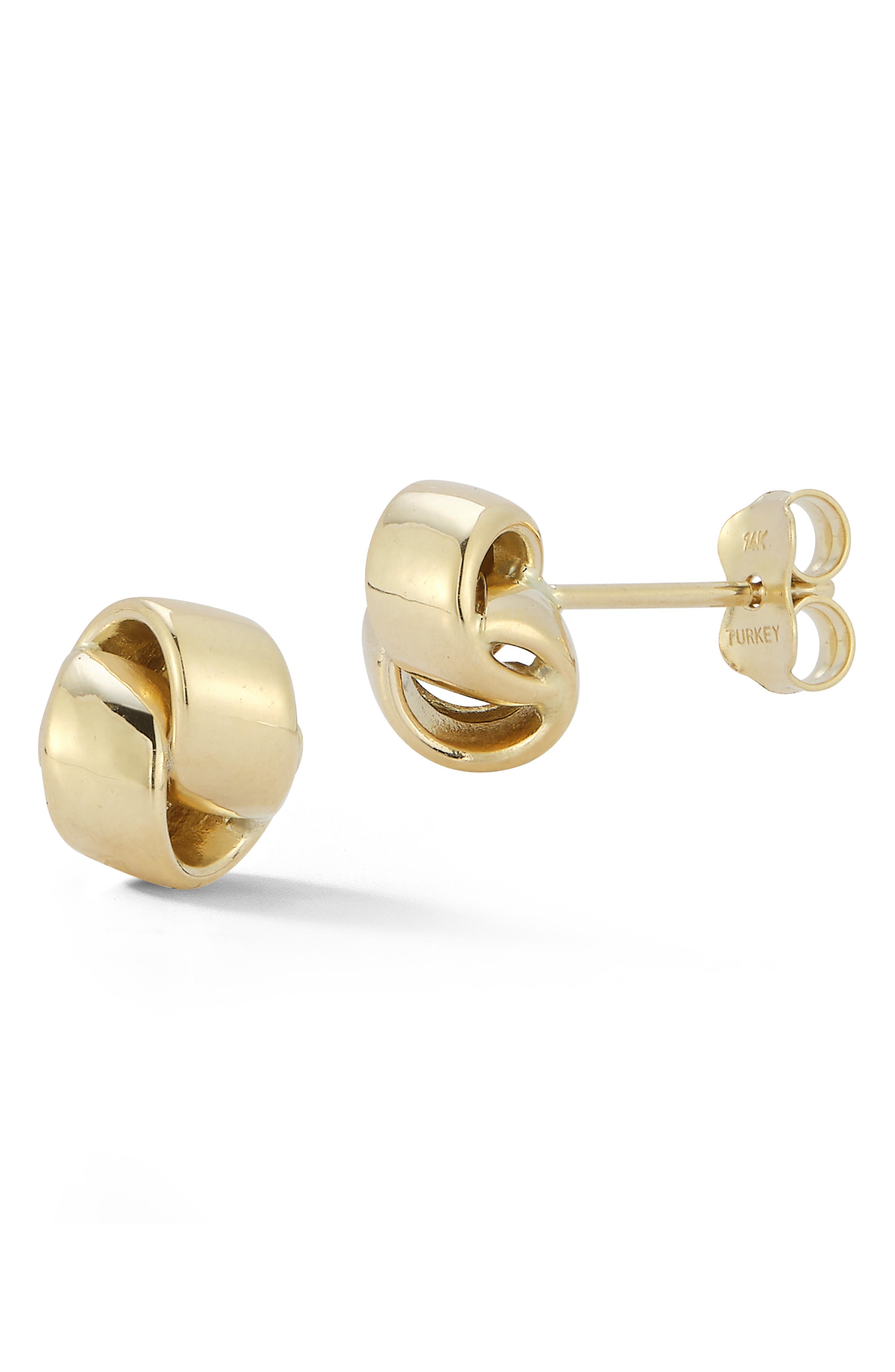 Ember Fine Jewelry 14K Love Knot Stud Earrings