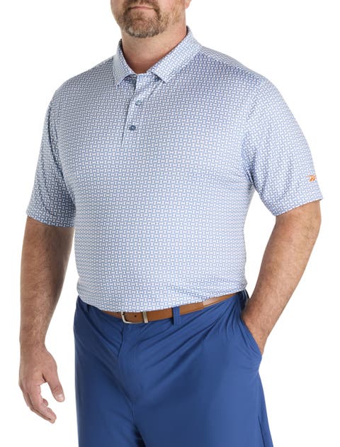 Big & Tall Art Deco Performance Polo Shirt