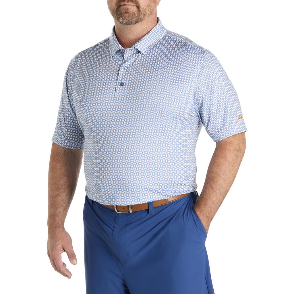 Reebok Big & Tall Art Deco Performance Polo Shirt in Shadow  product