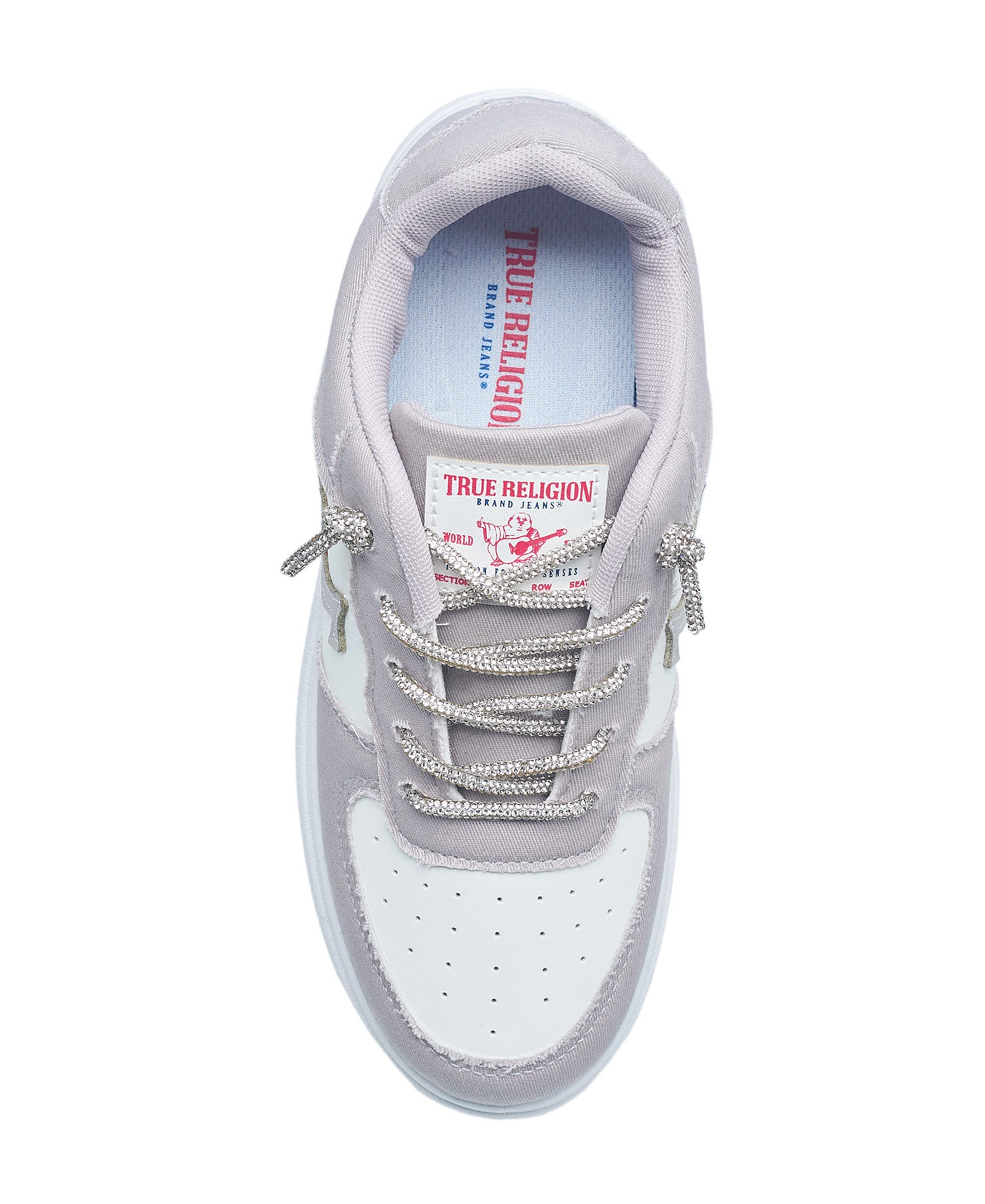 True Religion Ladies Allison Logo Sneaker, Alternate, color, Light Grey