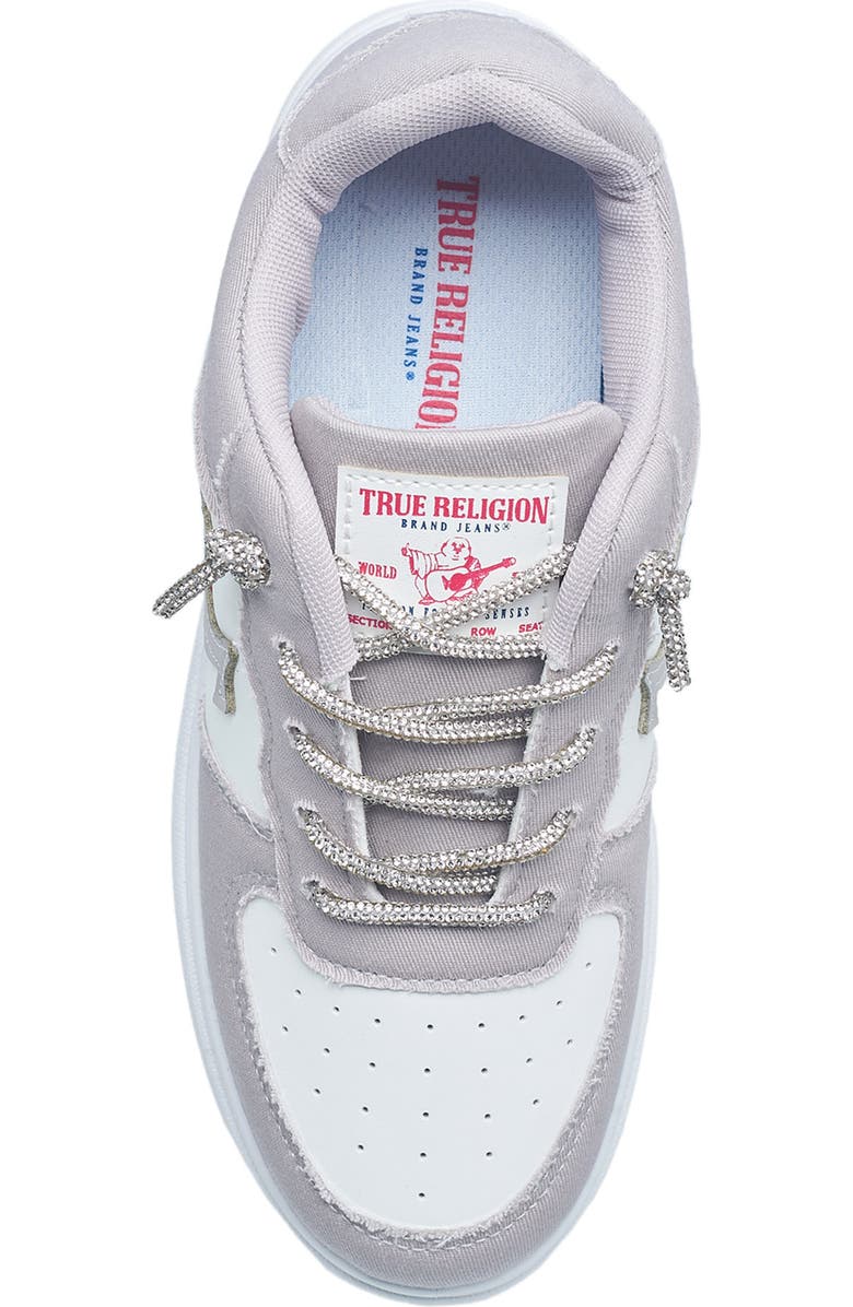 True Religion Ladies Allison Logo Sneaker, Alternate, color, Light Grey