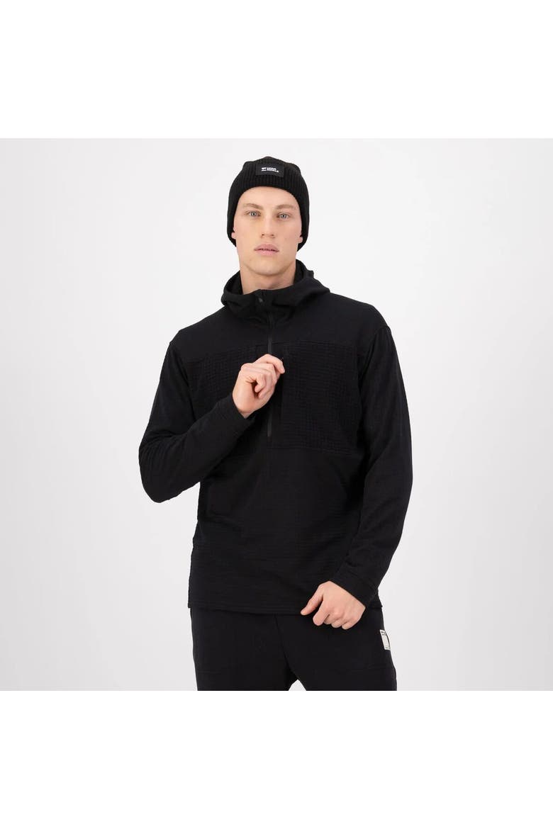 Offgrid Merino Fleece 1/2-Zip Long-Sleeve Top - Men's, Alternate, color, Black