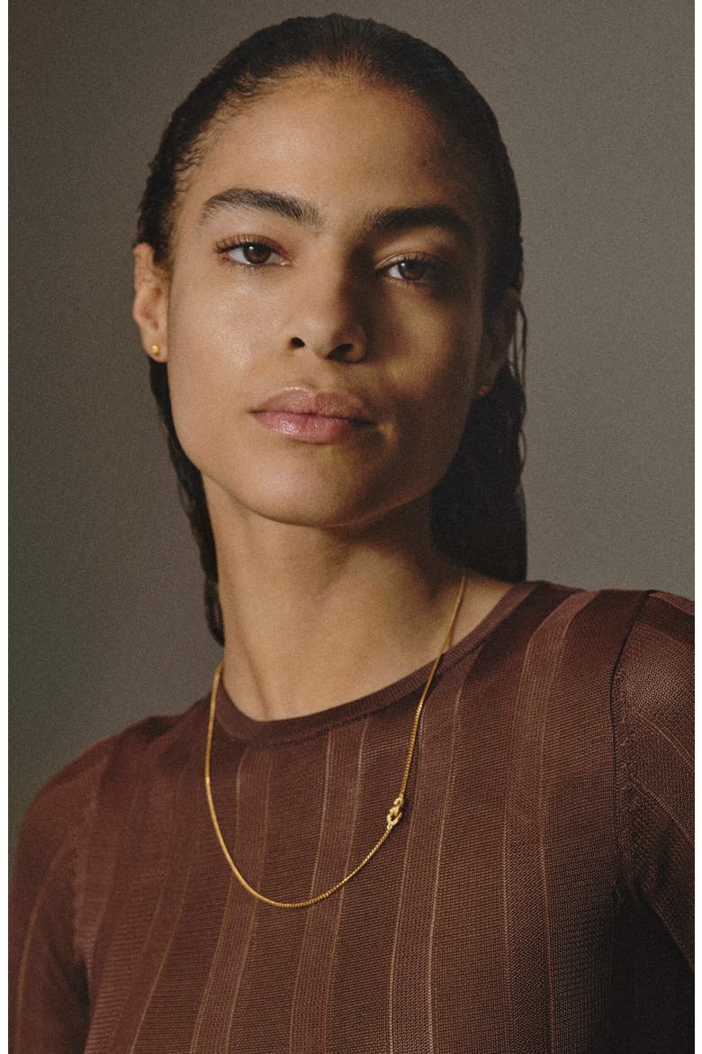 Neat Necklace Gold, Alternate, color, Gold