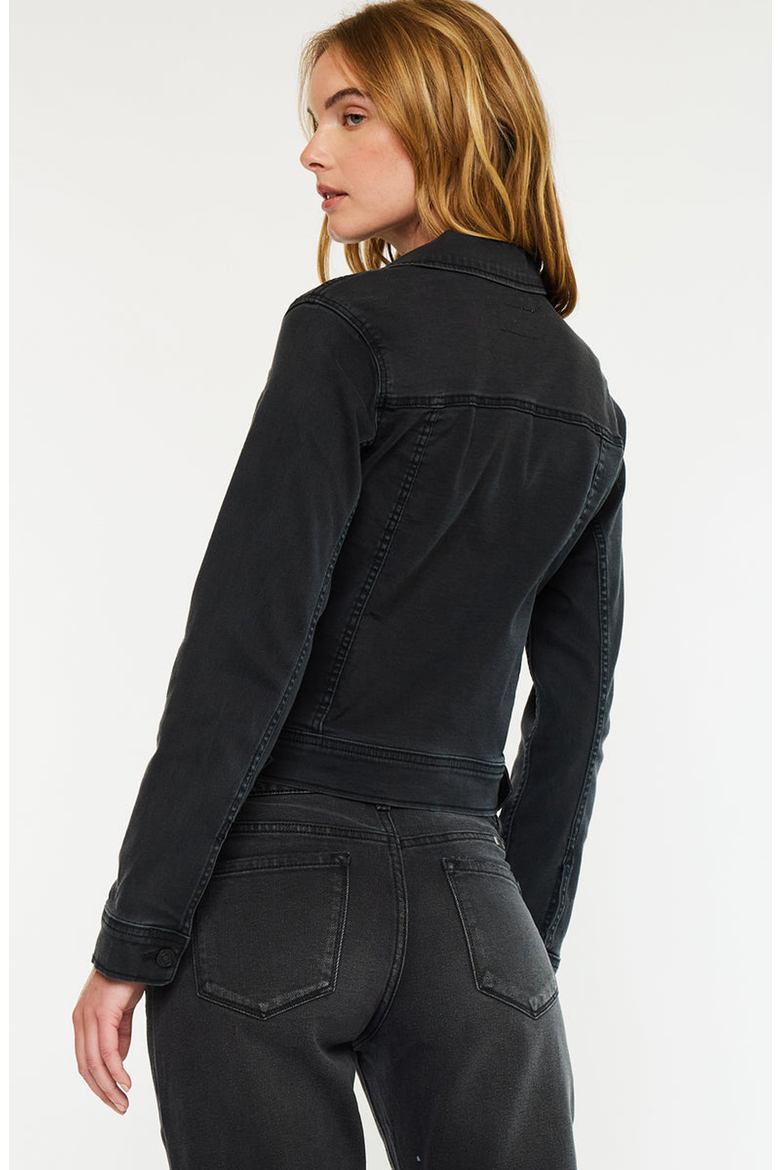 Drea Denim Jacket, Alternate, color, Dark Gray