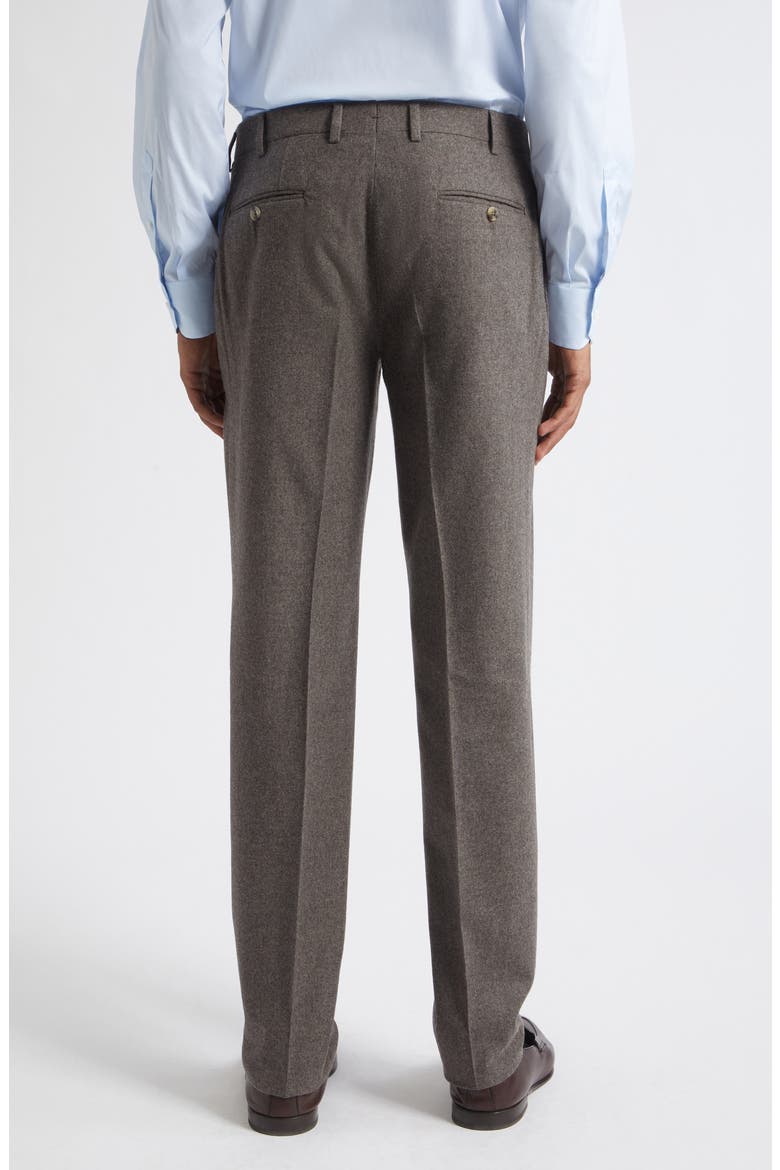 Unito Royal Wool & Cashmere Trousers, Alternate, color, DARK BROWN 450