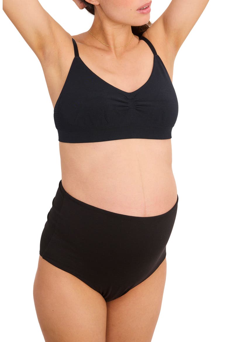 The All-Tri Maternity/Nursing Bra, Alternate, color, Black