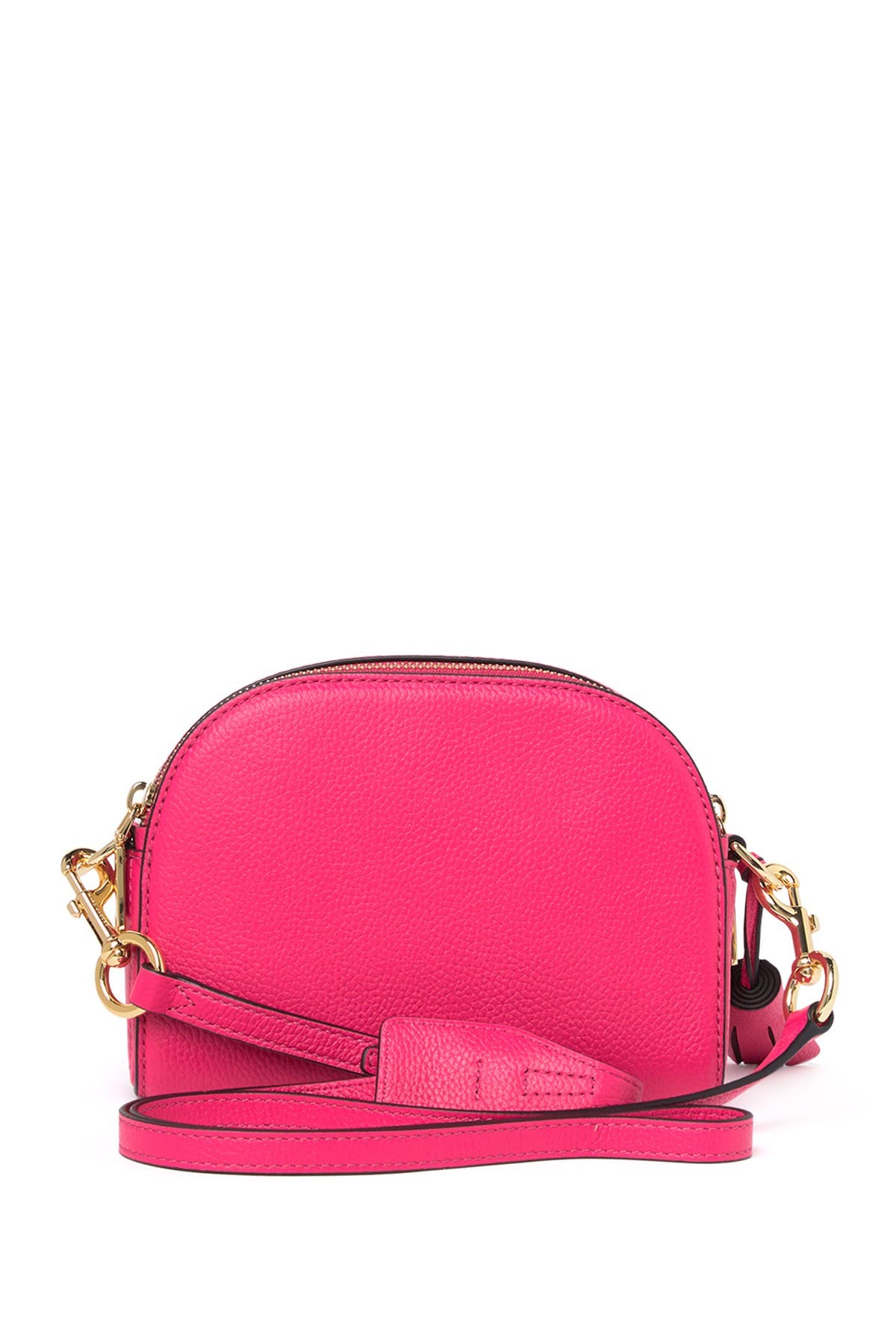 Small Shutter Leather Camera Bag, Alternate, color, PEONY