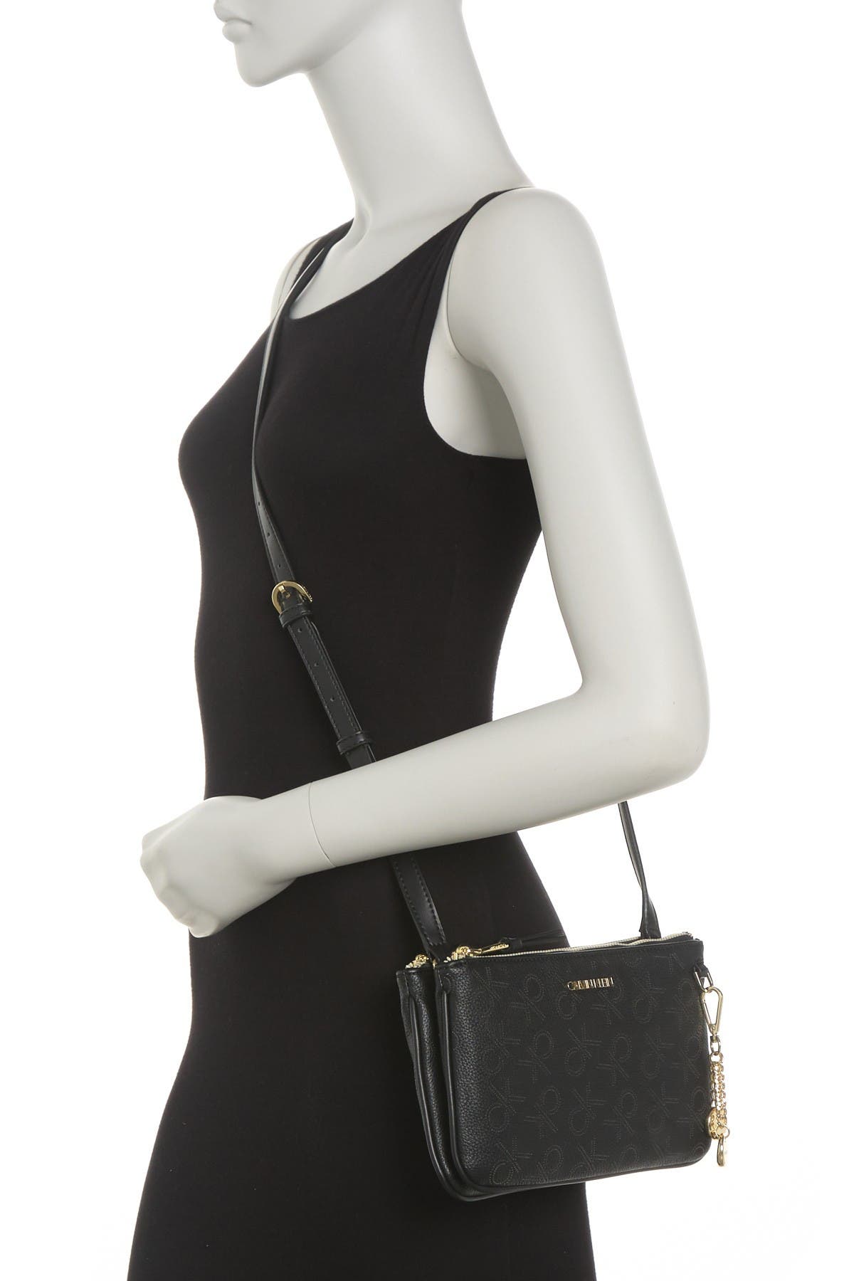 Calvin Klein Denver Perforated Novel Crossbody, Alternate, color, 