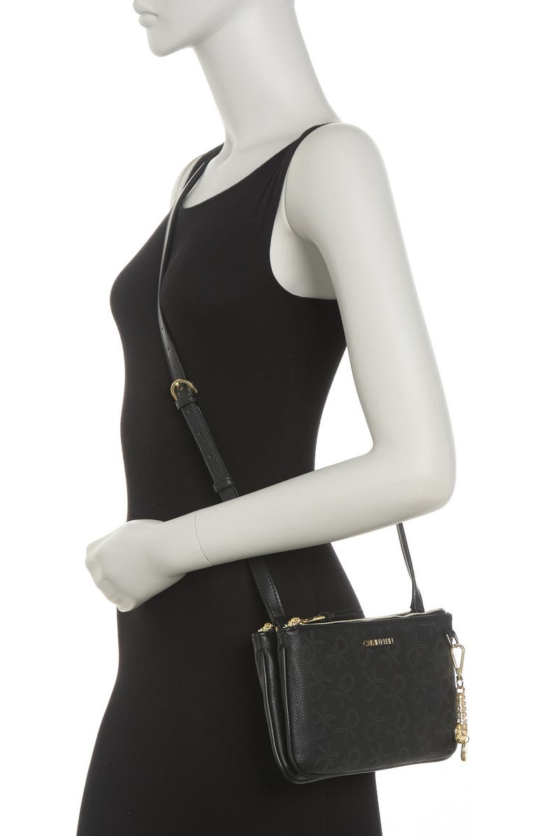 Calvin Klein Denver Perforated Novel Crossbody, Alternate, color,
