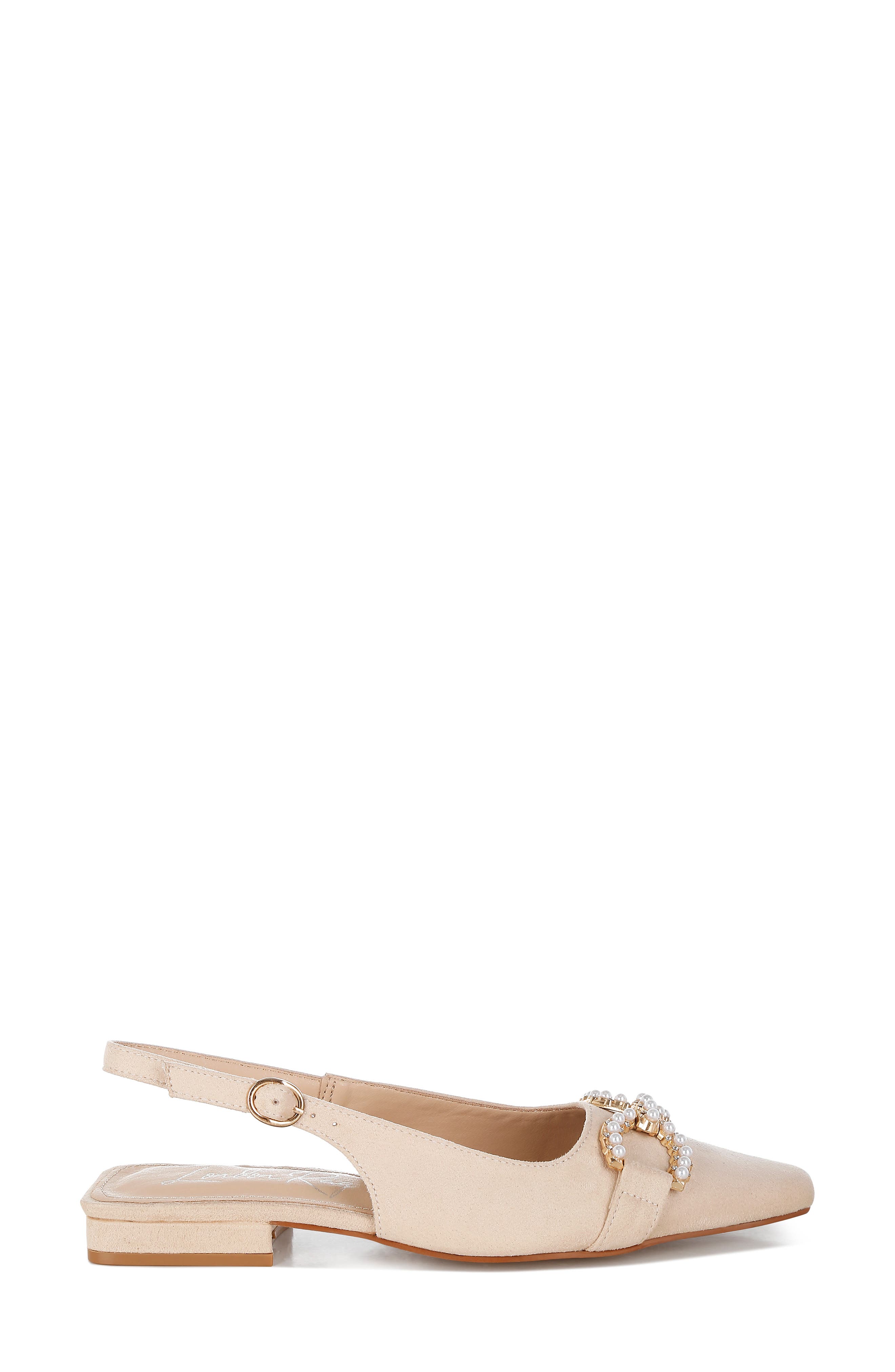 Salova Embellished Slingback Pump, Alternate, color, BEIGE