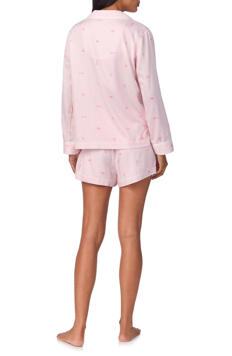 Lauren Ralph Lauren Stripe Print Short Pajamas, Alternate, color,