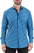 Maceoo Einstein Stretch Optical Button-Up Shirt