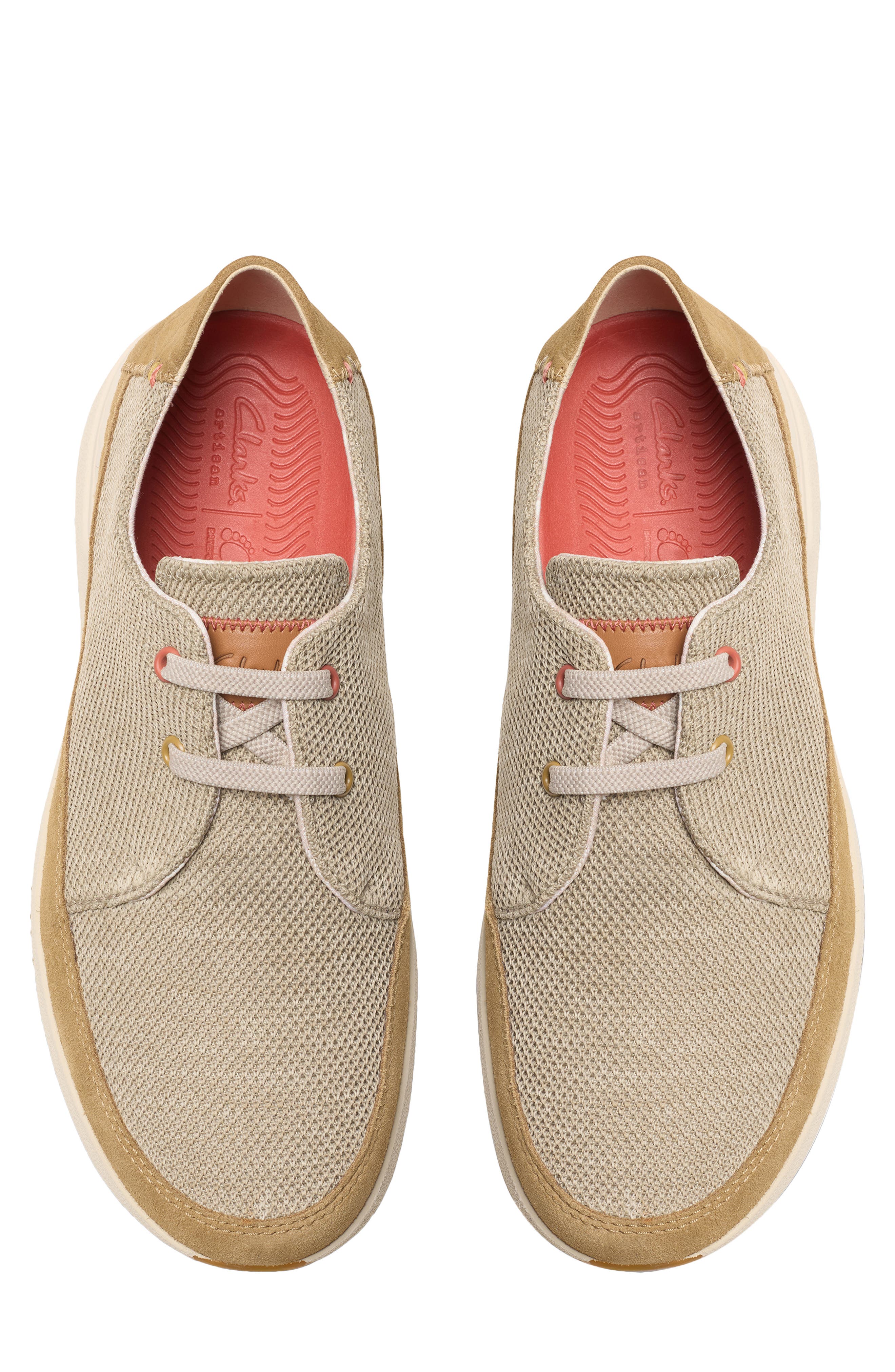 Clarks<sup>®</sup> Easeway Lace-Up Sneaker, Alternate, color, Sand Combi