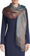 SAACHI Ombré Shimmer Silk Scarf