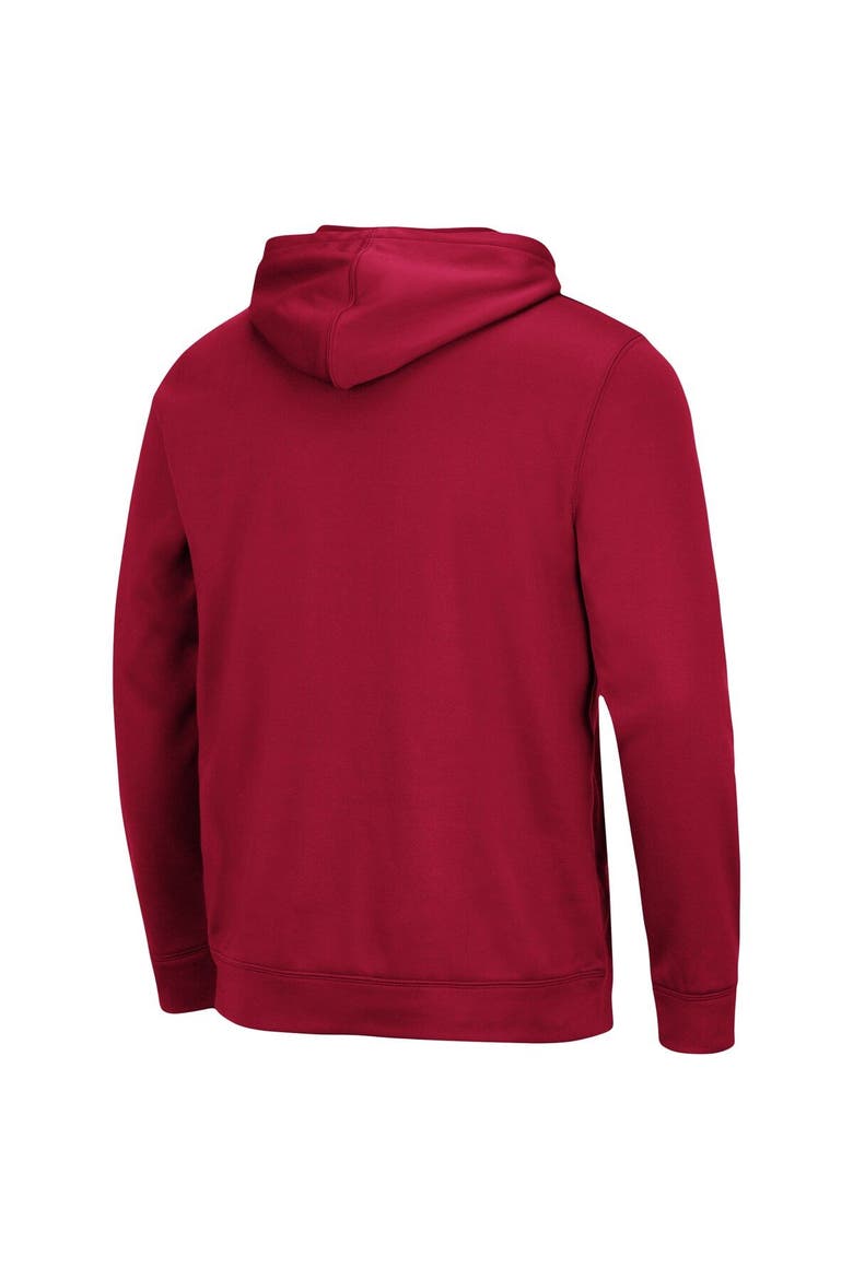 Men's Colosseum Crimson Washington State Cougars Lantern Pullover Hoodie, Alternate, color, Crimson